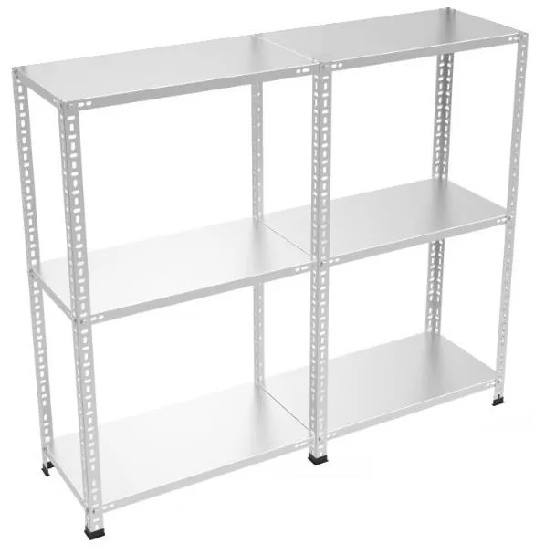 3 Katlı Galvaniz Double Çelik Raf