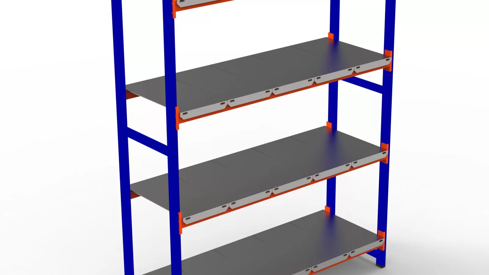 150-300 Kg Taşıma Kapasiteli 4 Katlı Depo Rafı. H. Rack