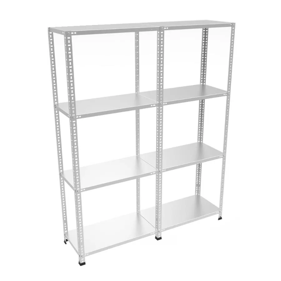 Double 4 Katlı Galvaniz Çelik Raf. Dosya,Arşiv, Depo Rafı