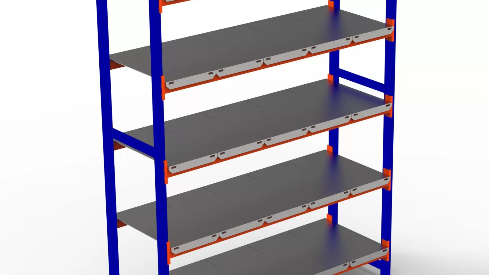 150-300 Kg Taşıma Kapasiteli 5 Katlı Depo Rafı. H. Rack