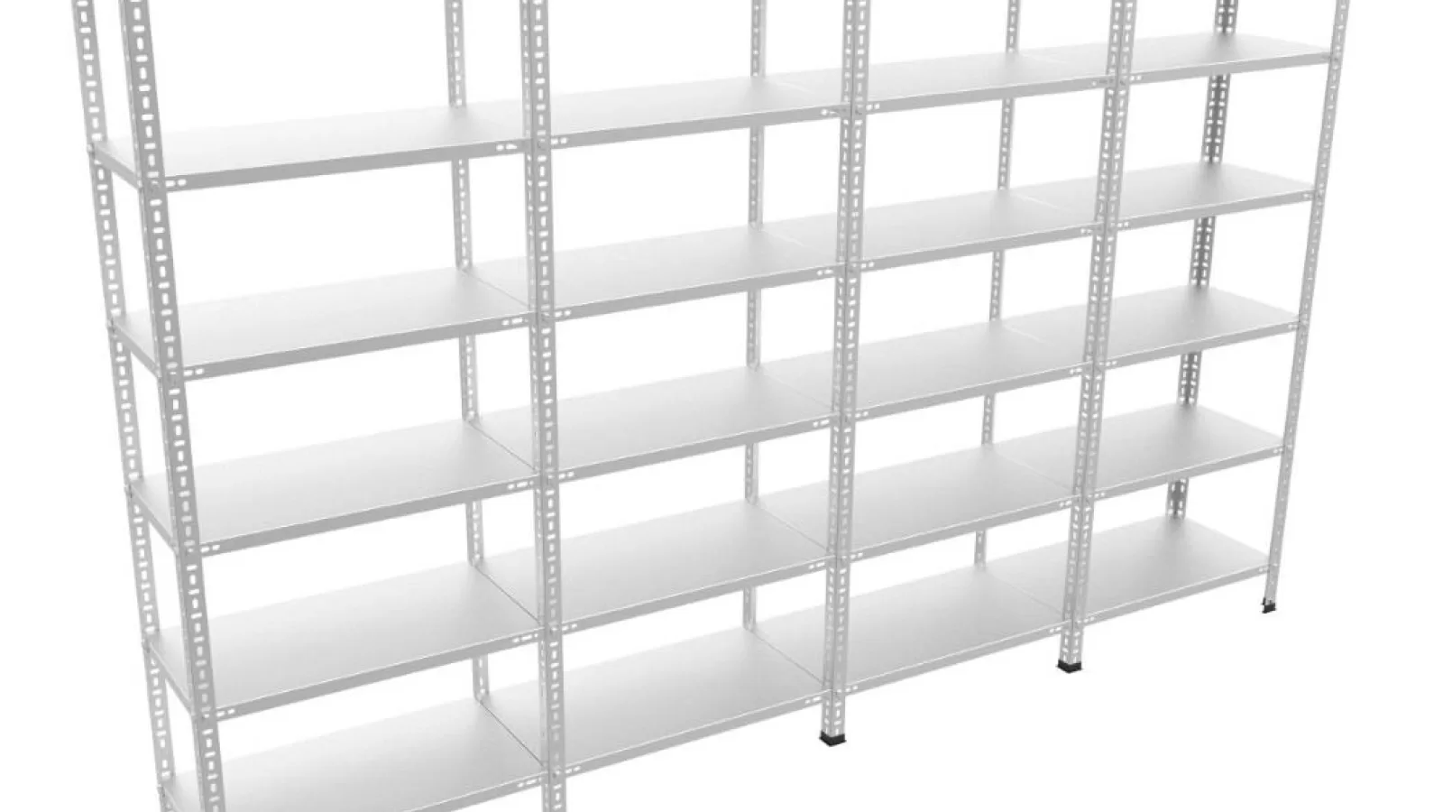 4’Lü Bitişik 6 Katlı Galvaniz Çelik Raf. Dosya, Depo Rafı