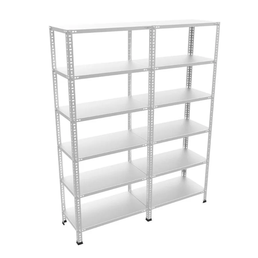 Double 6 Katlı Galvaniz Çelik Raf. Arşiv,Dosya,Depo Rafı