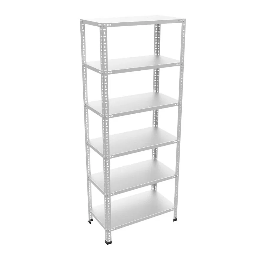 6 Katlı Galvaniz Çelik Raf. Dosya, Kiler, Depo Rafı