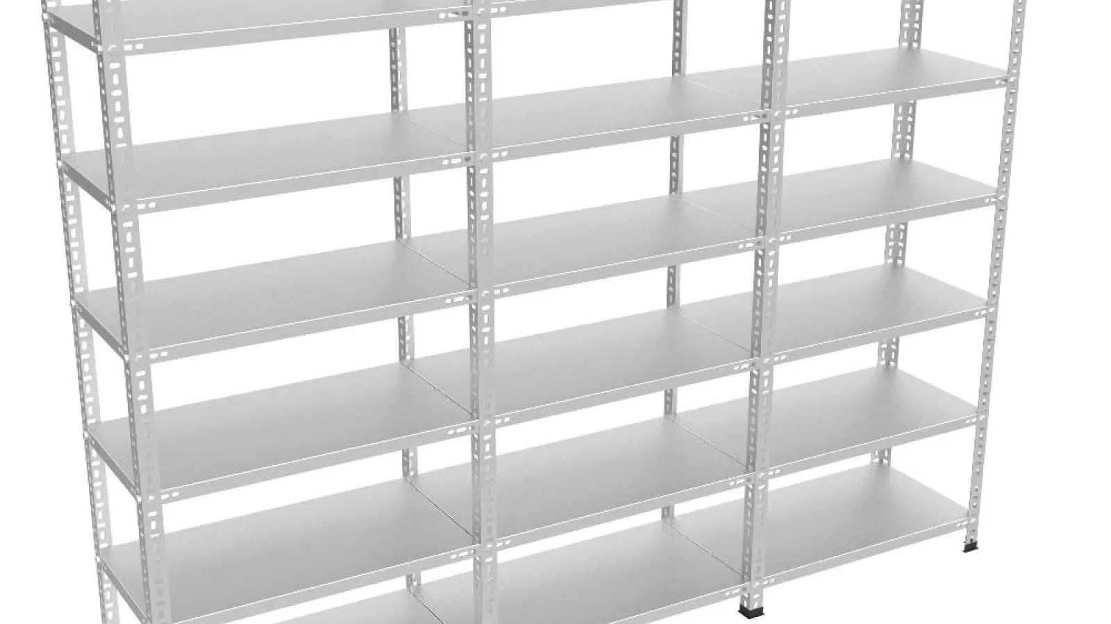 3’Lü Bitişik 7 Katlı Galvaniz Çelik Raf. Dosya, Depo Raf