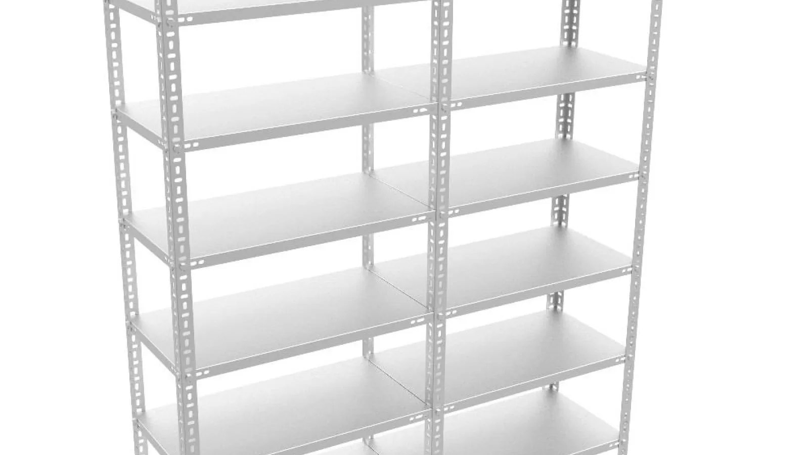 7 Katlı Double Galvaniz Çelik Raf. Arşiv, Dosya, Depo Rafı