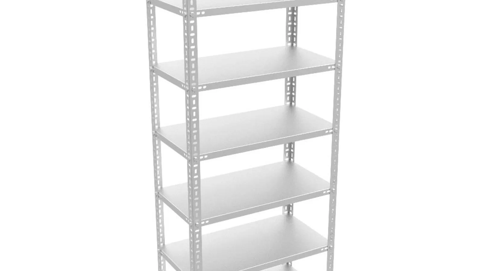 7 Katlı Galvaniz Çelik Raf. Kiler, Dosya, Depo Rafı