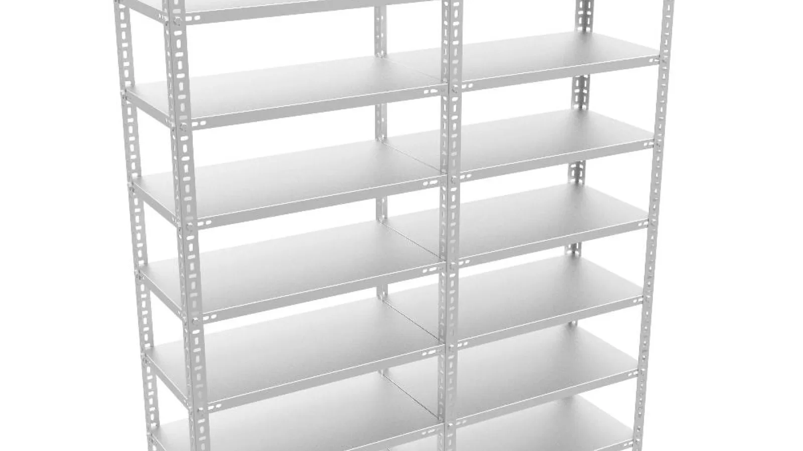 8 Katlı Double Galvaniz Çelik Raf. Arşiv, Dosya, Depo Rafı