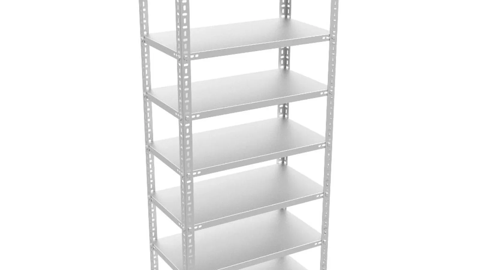 8 Katlı Galvaniz Çelik Raf. Kiler, Dosya, Depo Rafı