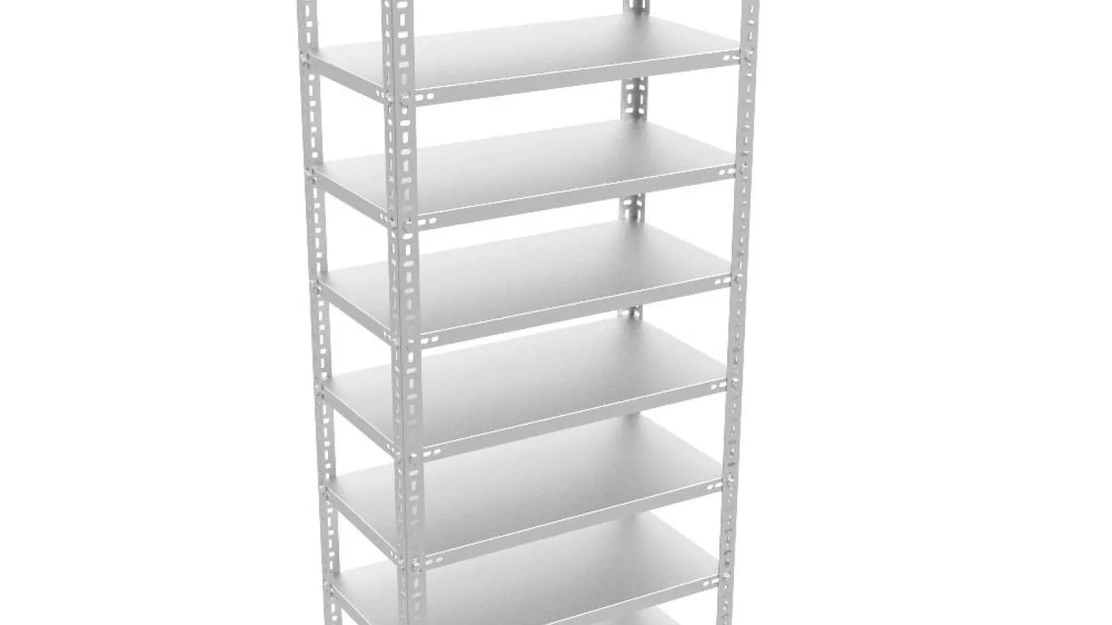 9 Katlı Galvaniz Çelik Raf.  Dosya, Kiler, Depo Rafı