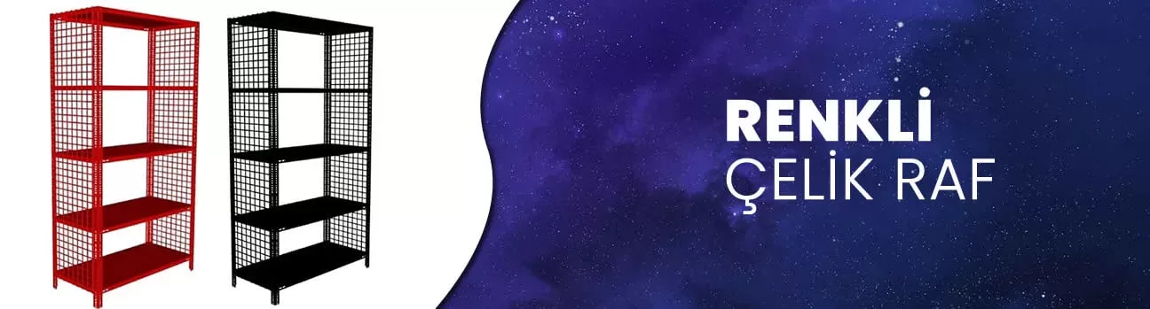 Renkli Çelik Raf